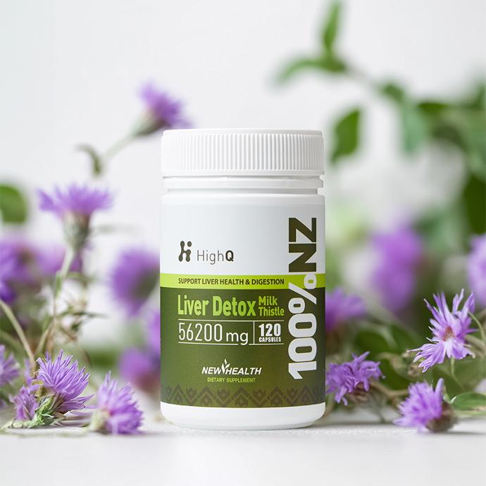 HighQ六合一双蓟护肝宝56200mg 120粒